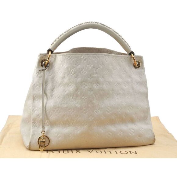 Louis Vuitton Artsy MM White Monogram Empreinte Leather Hobo Bag - Picture 2 of 11